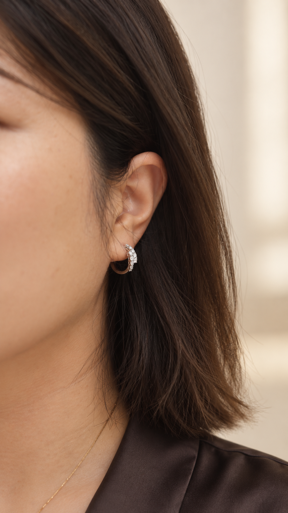 Lab-Grown Diamond Hoop Earrings