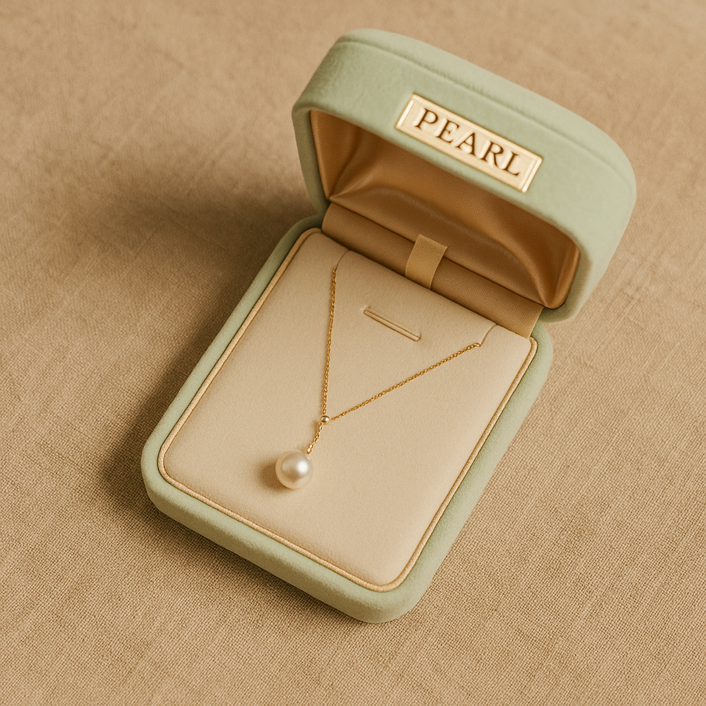 8-9mm Sea Pearl Akoya Pendant Necklace 18k Gold