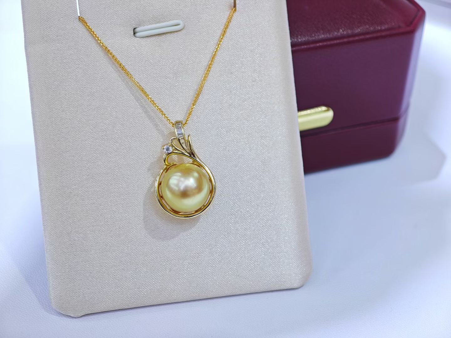 Lustre of Fortune Necklace-Lucky Pouch Gold Bead Necklace| Carry your wishes close to your heart-a symbol of luck, love and quiet confidence