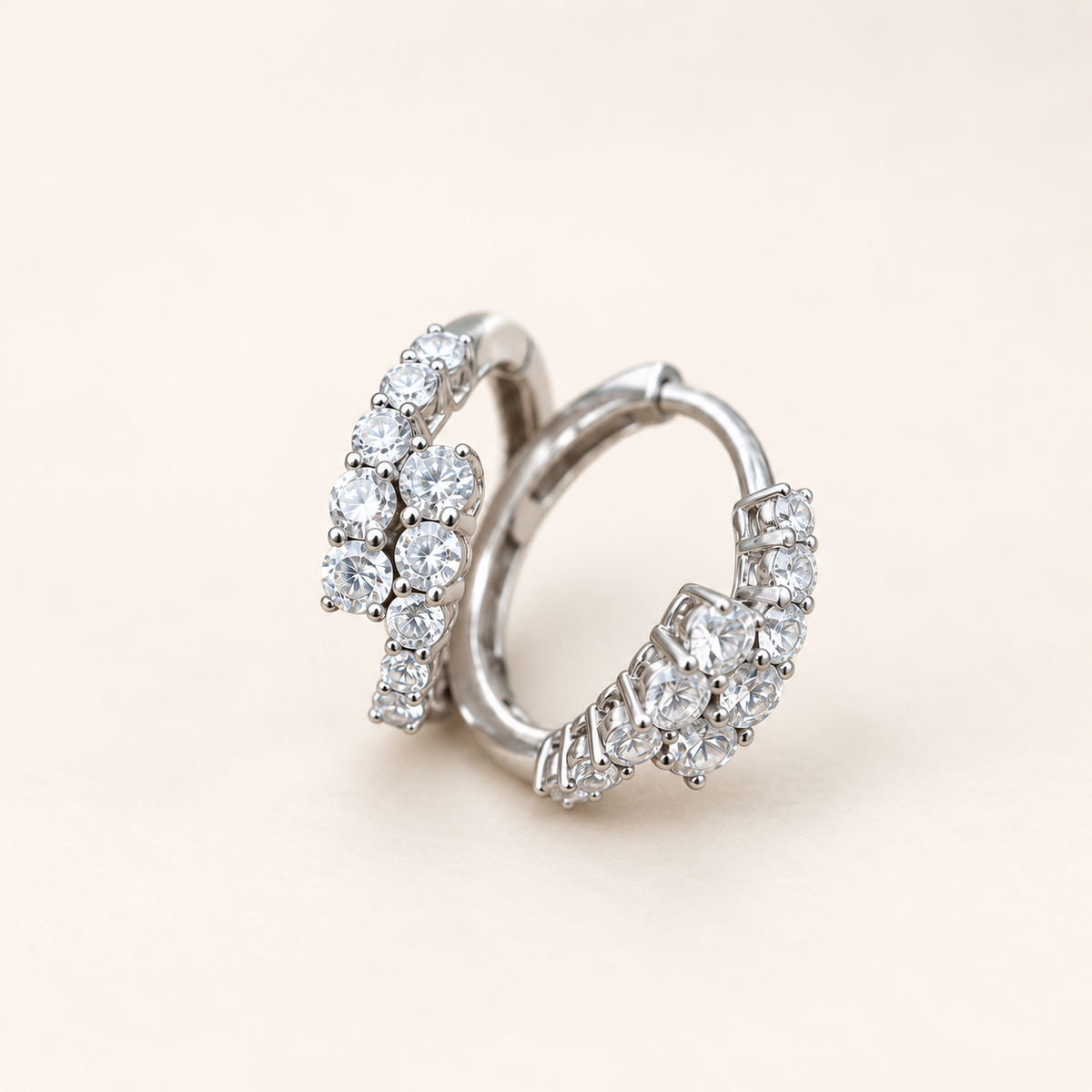Lab-Grown Diamond Hoop Earrings