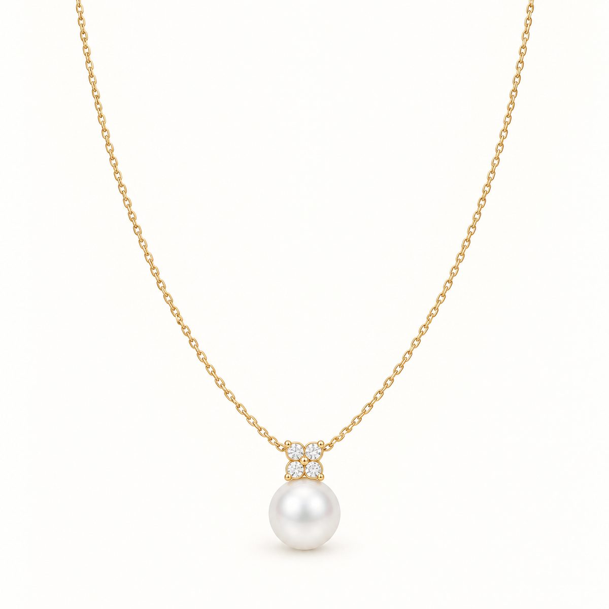 Quiet Bloom Moonlit Edison Pearl Pendant Necklace