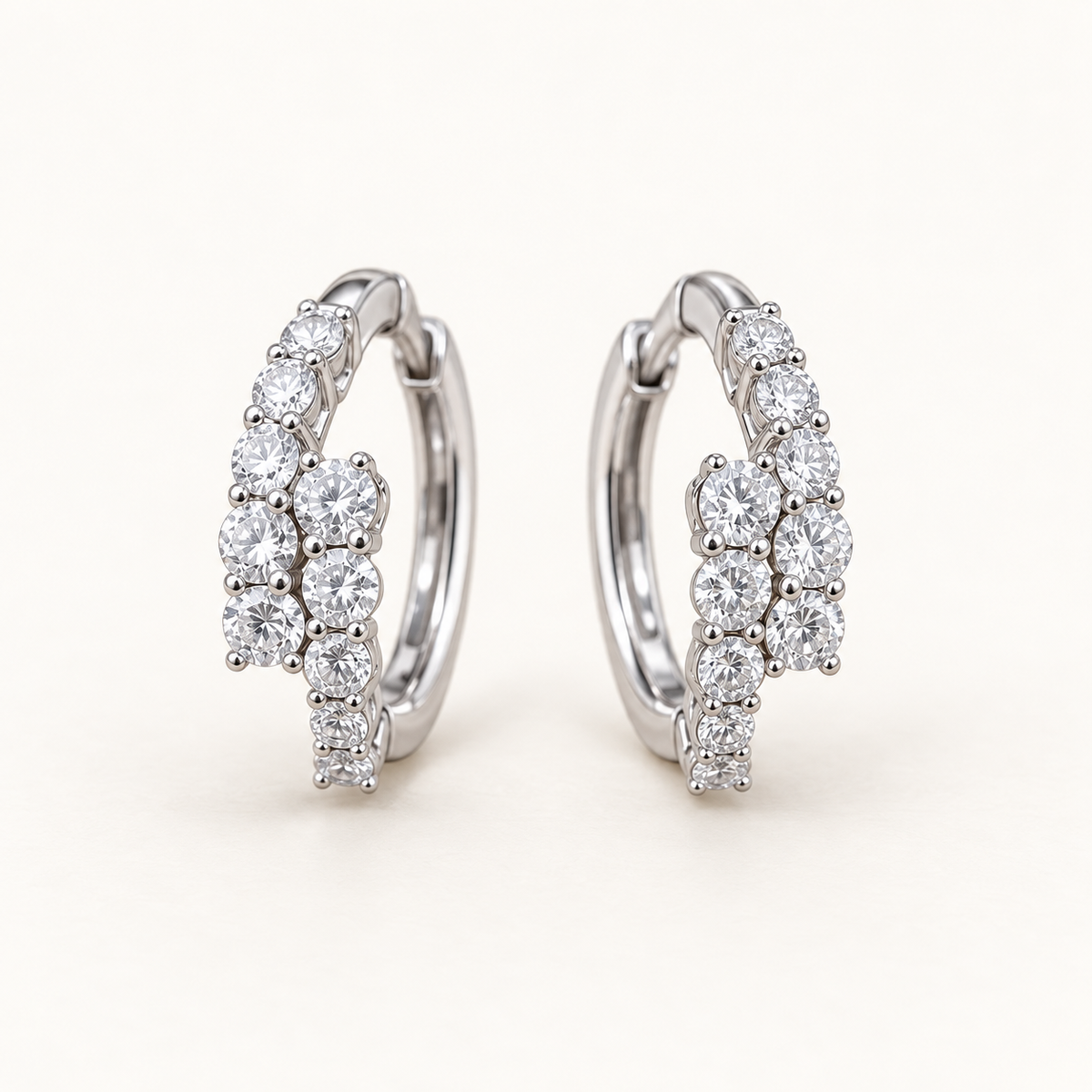 Lab-Grown Diamond Hoop Earrings