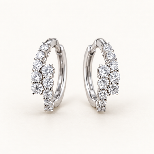 Lab-Grown Diamond Hoop Earrings