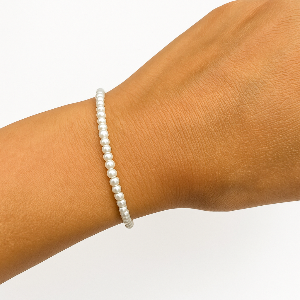 Freshwater Pearl Bracelet – Dainty 2.5–4mm White Pearl