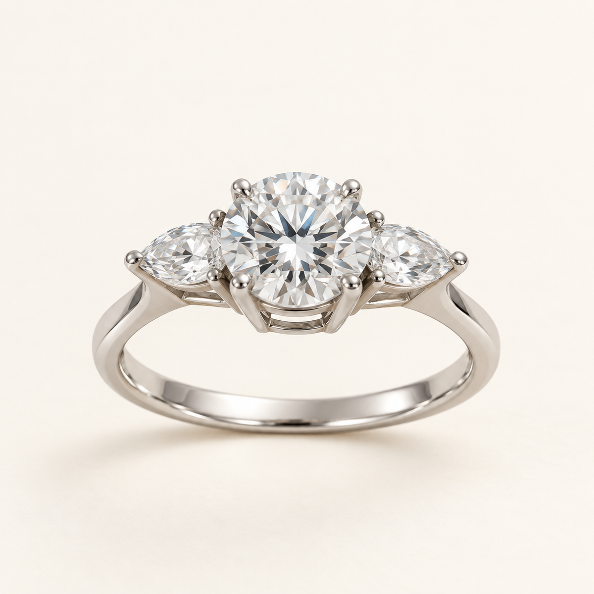 2.60 ct Three-Stone Lab-Grown Diamond Ring