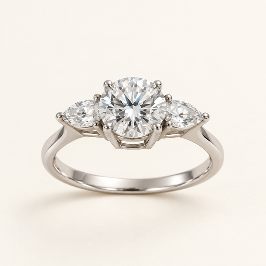 2.60 ct Three-Stone Lab-Grown Diamond Ring